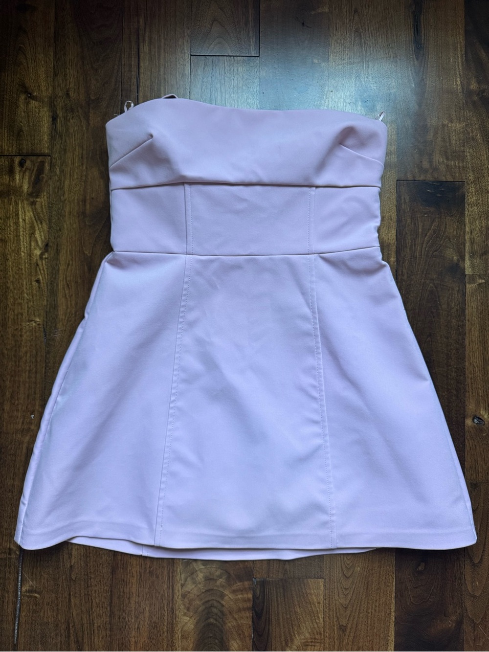 Zara Strapless Light Lavender Mini Dress